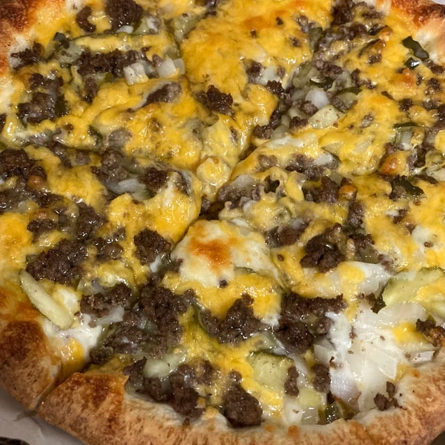 Cheese Burger Pizza.