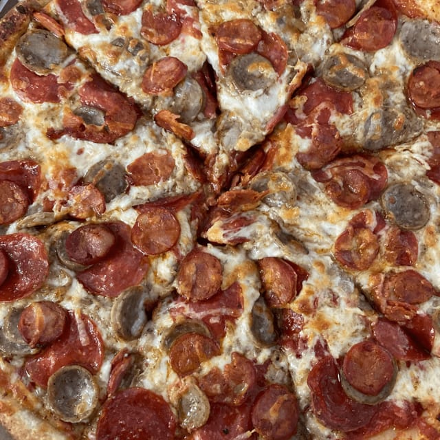 Meaty Guy Pizza.