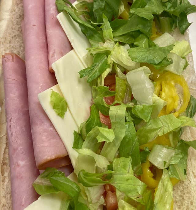 Ham & Cheese Sub.