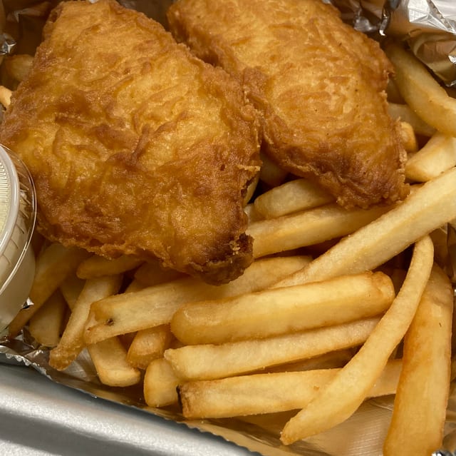 Fried Haddock Plate.