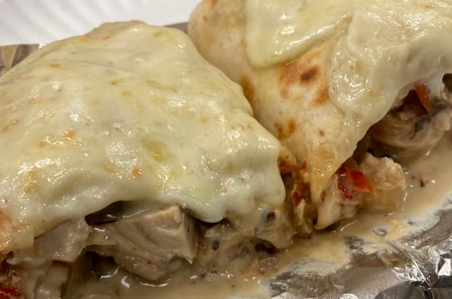 Chicken Bomb Wrap.
