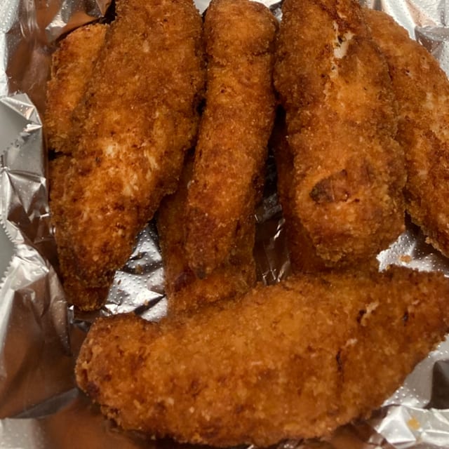 Boneless Hand Breaded Wings.